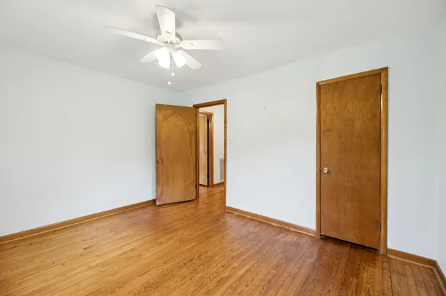a view of a field with a tree