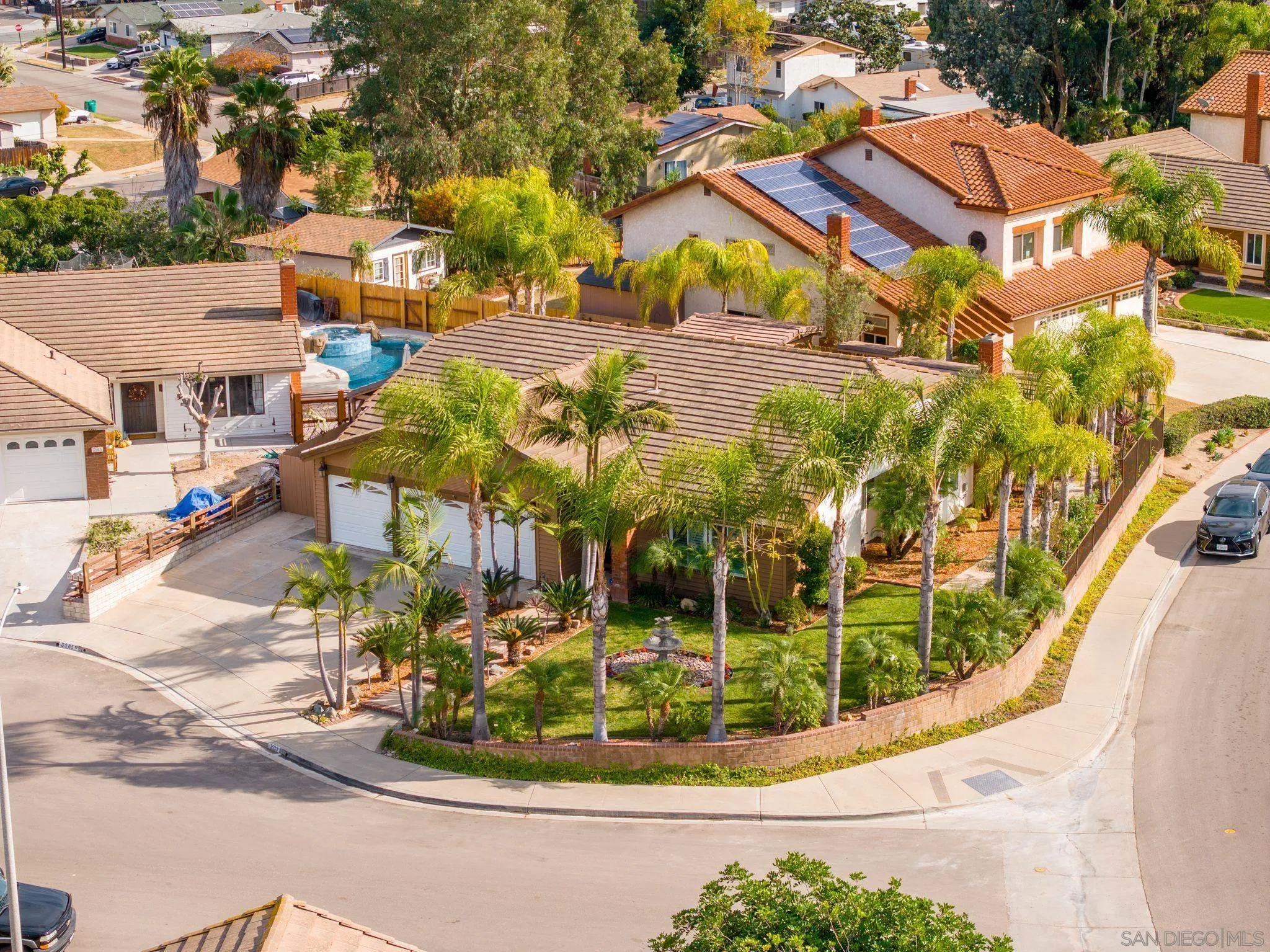 3533 Oakleaf Court Spring Valley, CA 91977 - Photo 30 of 38 a view of a swimming pool with sitting area