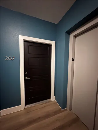 a view of front door