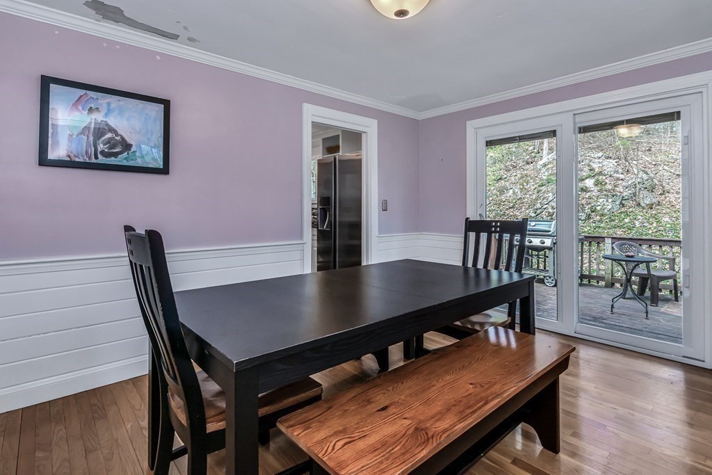 21 Stage Coach Road Boxford, MA 01921 - Photo 17 of 40 a view of a dining room with furniture window and wooden floor
