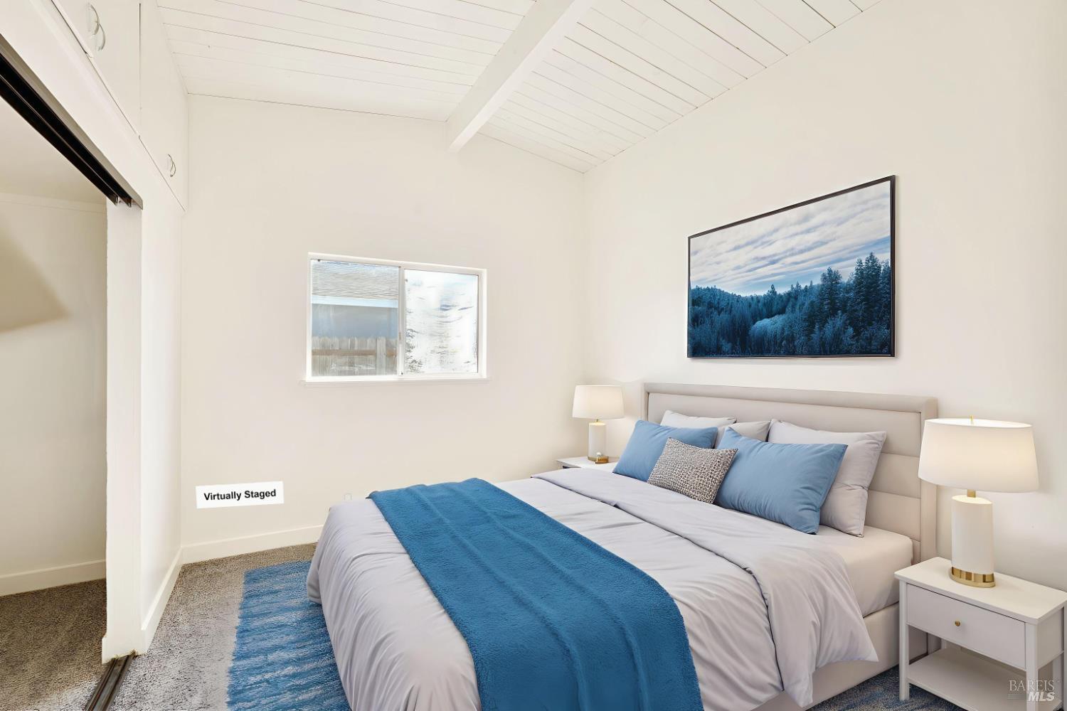 240 South 7th Street Dixon, CA 95620 - Photo 31 of 61 a bedroom with a bed and a painting on the wall