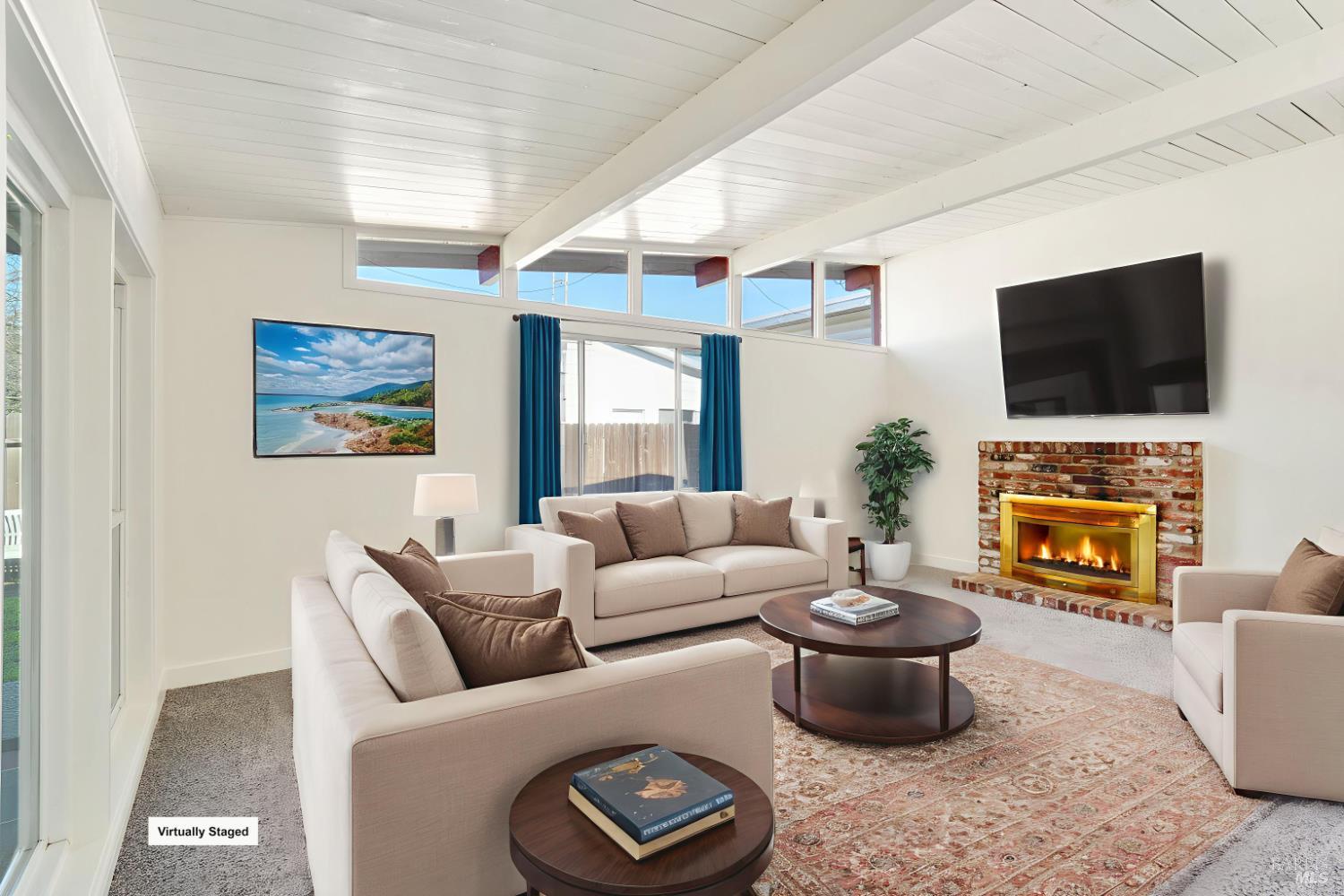 240 South 7th Street Dixon, CA 95620 - Photo 8 of 61 a living room with furniture a fireplace and a flat screen tv