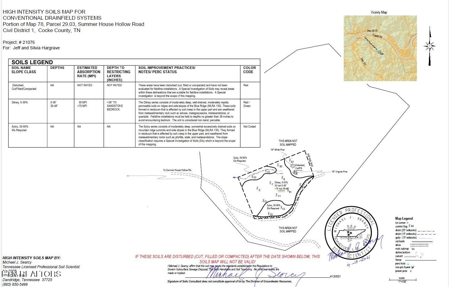 376 Summer House Hollow Road Del Rio, TN 37727 - Photo 17 of 18 Soil Test