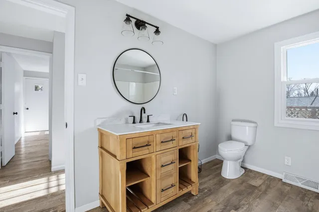 a view of an empty room