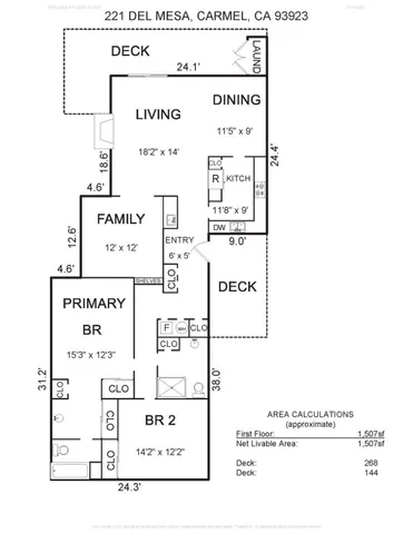 $1,258,000 | 221 Del Mesa Carmel, Carmel, CA 93923