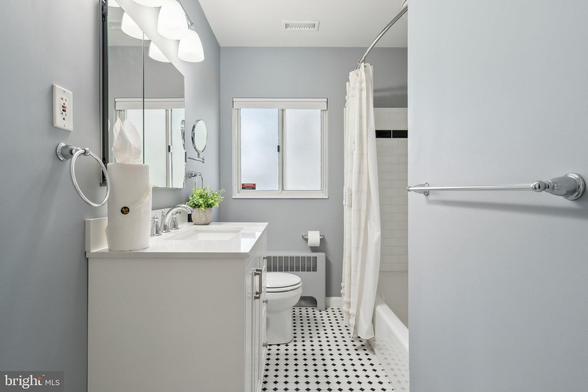 6530 Greenleaf Street Springfield, VA 22150 - Photo 17 of 26 a bathroom with a sink a toilet and shower