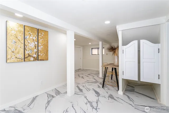 a very nice looking room with a large window