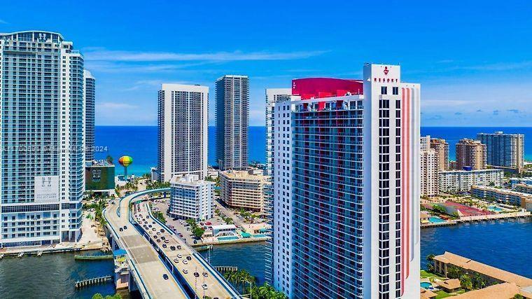 2602 East Hallandale Beach Boulevard, Unit R508 Hallandale Beach, FL 33009 - Photo 4 of 43 a view of a balcony with city view