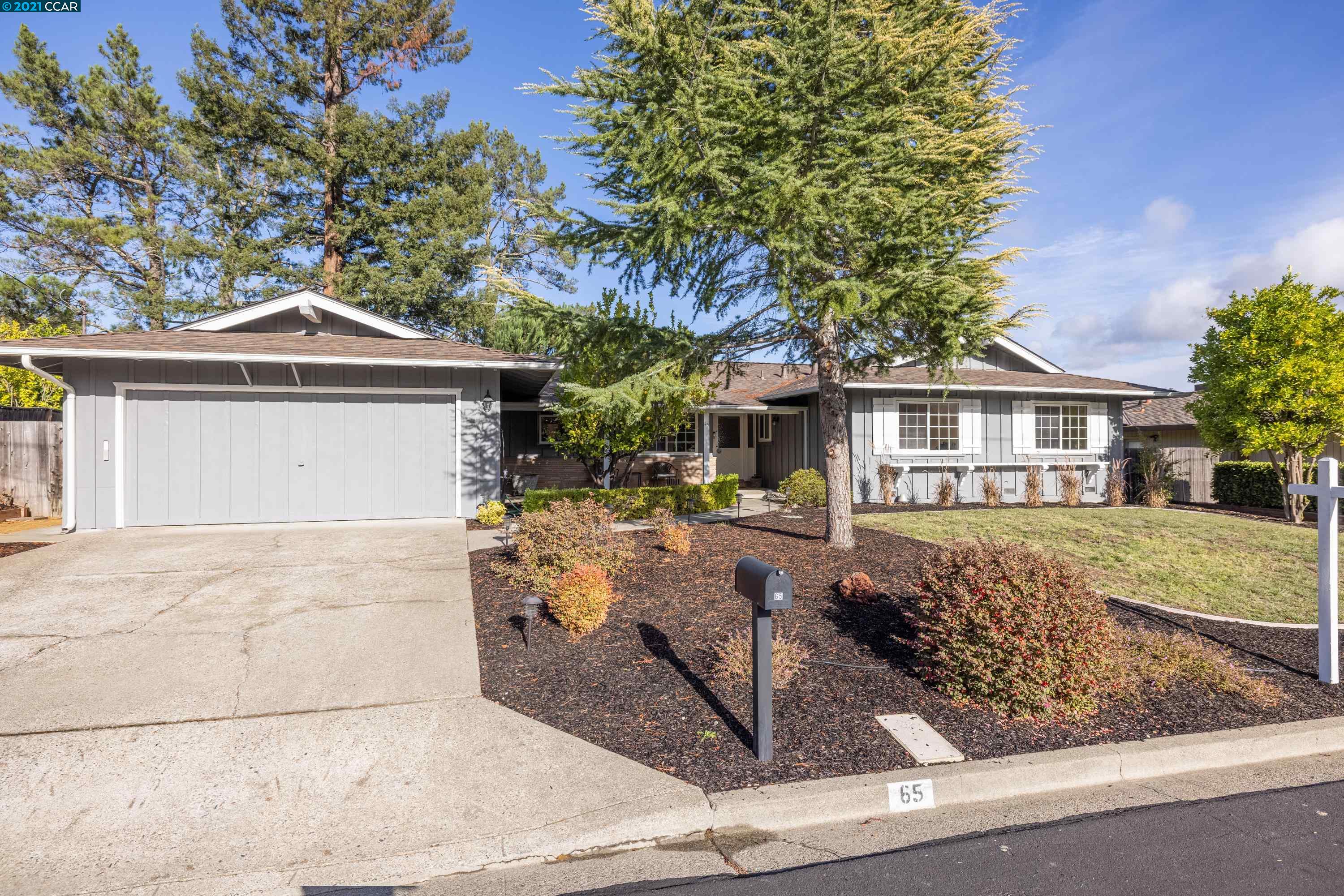 a front view of a house