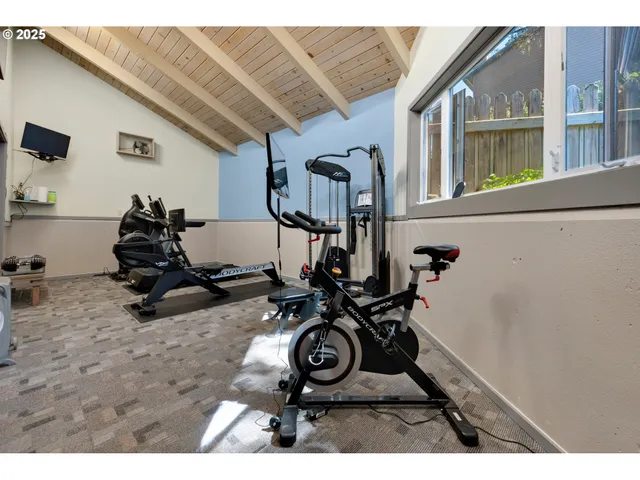 a view of a town with pathway