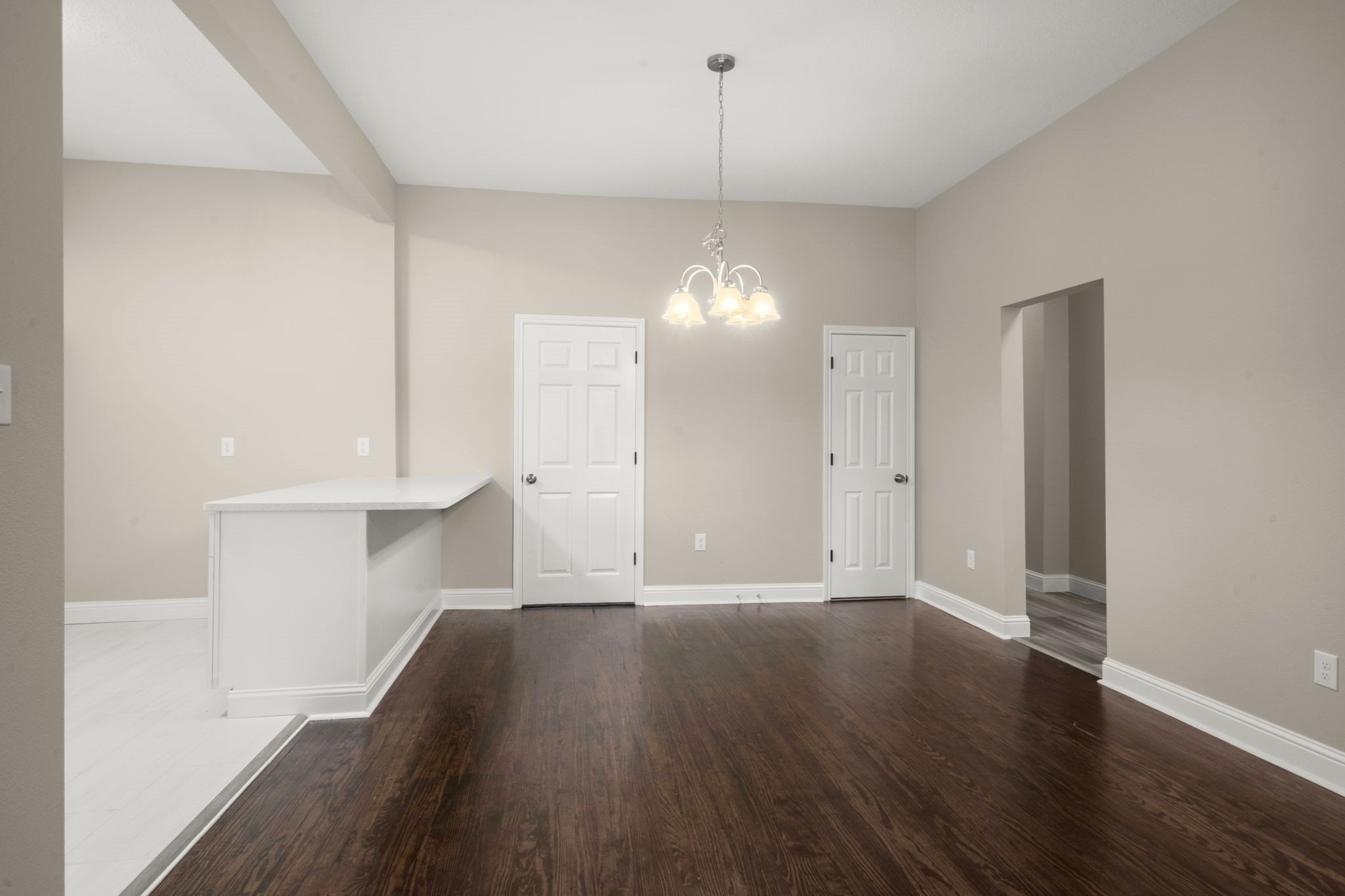 4902 McKinney Street Houston, TX 77023 - Photo 15 of 31 a view of a room with wooden floor and cabinets