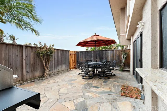 a view of outdoor space with seating area