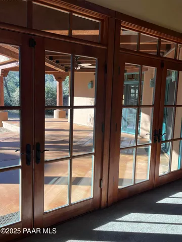 a view of front door