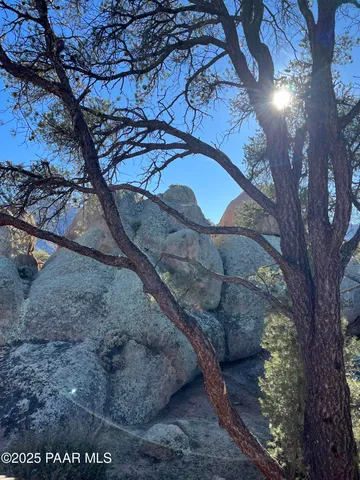 a view of a backyard of the house