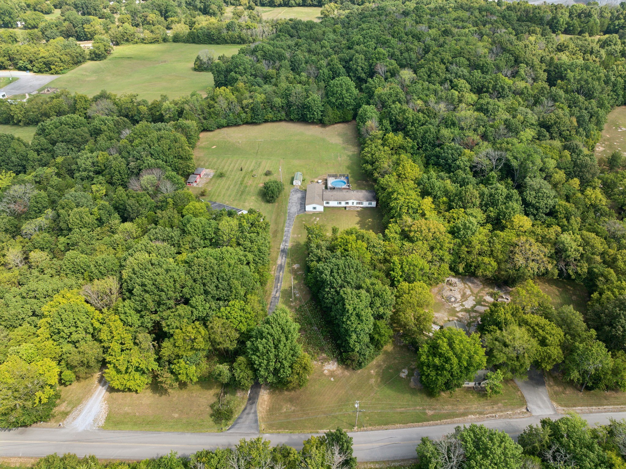 3270 Rocky Valley Road Lebanon, TN 37090 - Photo 53 of 55 an aerial view of a house with yard