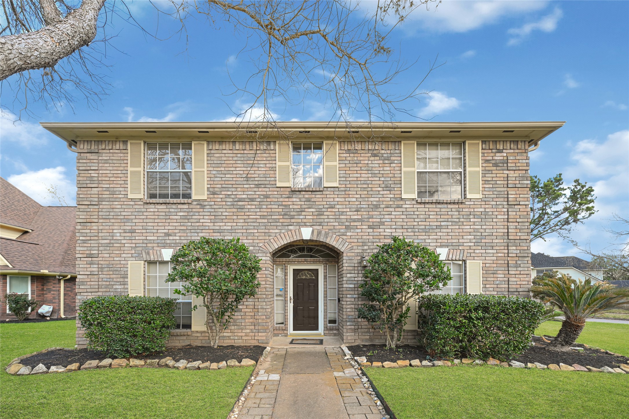 5910 Rolff Lane Houston, TX 77084 - Photo 3 of 50 Full front elevation with spacious driveway, attached garage, and clean exterior lines.