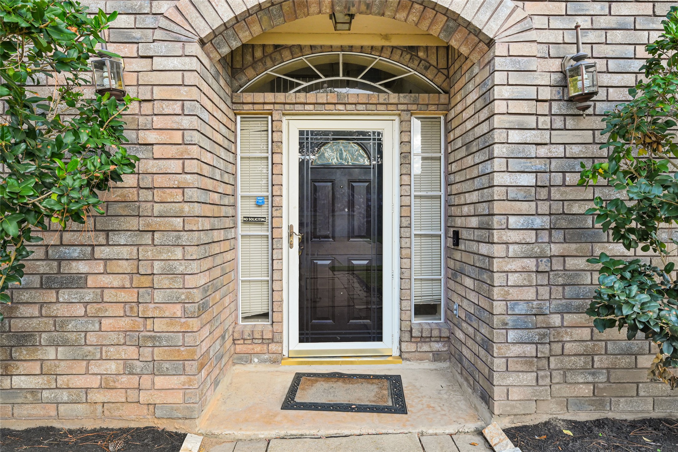 5910 Rolff Lane Houston, TX 77084 - Photo 4 of 50 Inviting front entry with arched detail and classic brickwork that adds character.