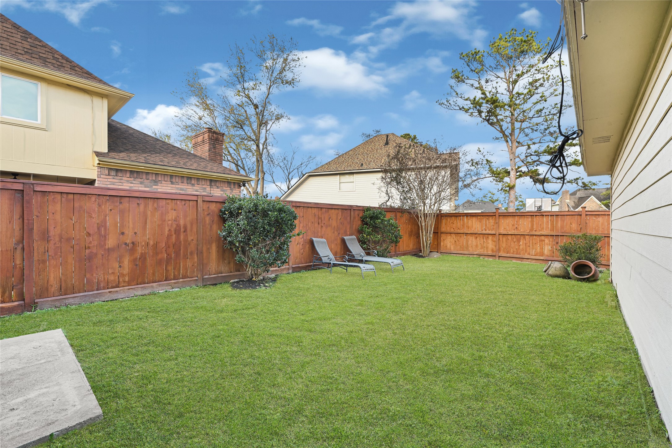 5910 Rolff Lane Houston, TX 77084 - Photo 45 of 50 Private backyard with open green space and room to enjoy.
