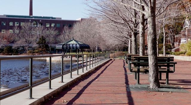 a view of a balcony with chairs