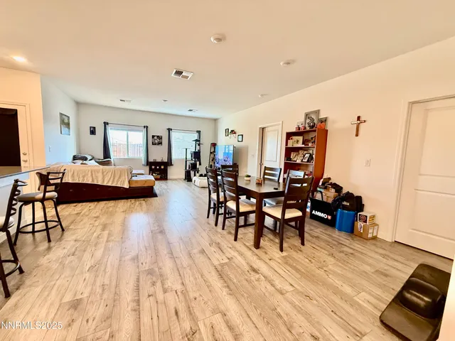 a bathroom with a double vanity sink mirror and