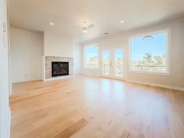 a view of an empty room