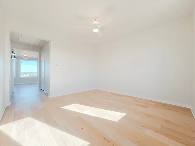 a view of an empty room