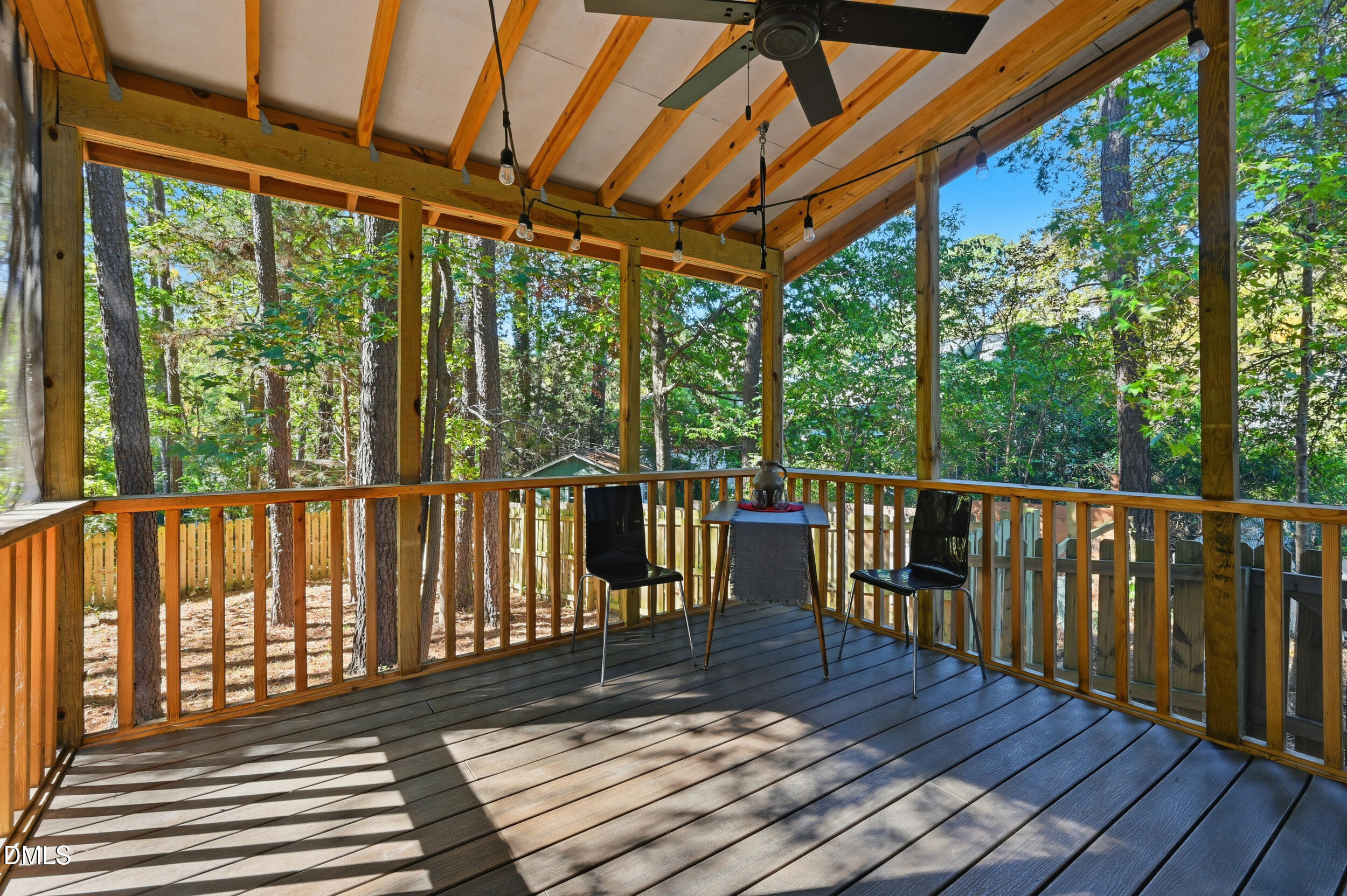 4 Little Spring Lane Durham, NC 27707 - Photo 25 of 34 a view of a two chairs in the balcony