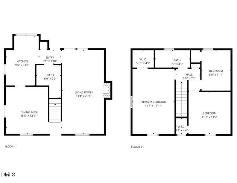 4 Little Spring Lane Durham, NC 27707 - Photo 34 of 34 a picture of a floor plan