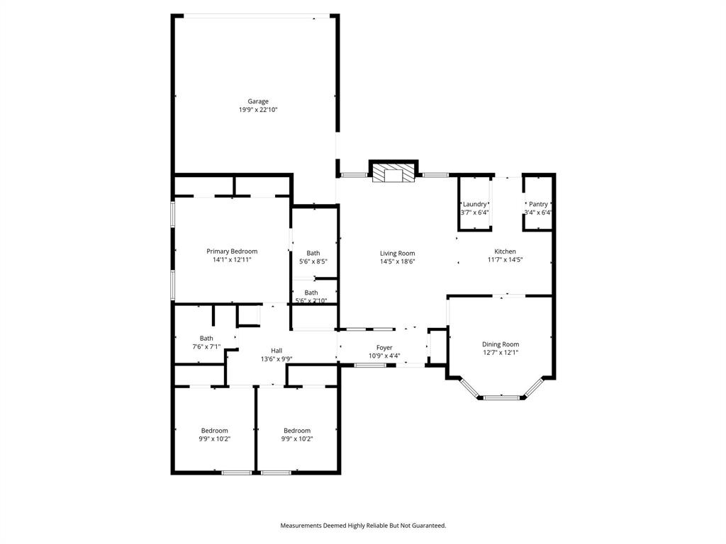 6605 Bluebonnet Drive Rowlett, TX 75089 - Photo 25 of 25 a picture of floor plan