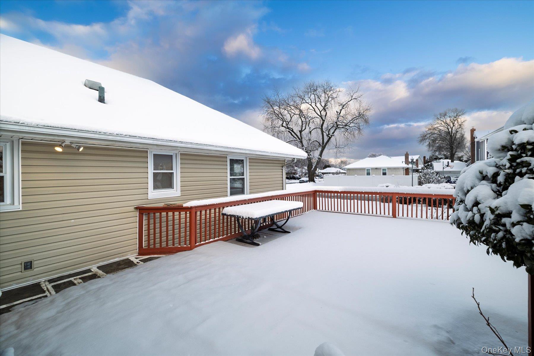 2934 Kinloch Road Wantagh, NY 11793 - Photo 28 of 30 View of snow covered deck