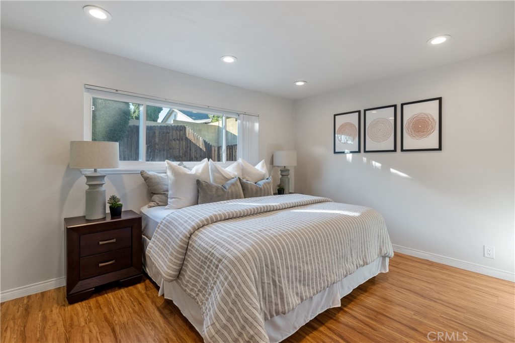 911 Diamond Road Placentia, CA 92870 - Photo 16 of 31 a bedroom with bed and wooden floor