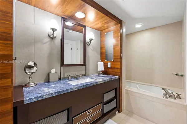 a bathroom with a sink