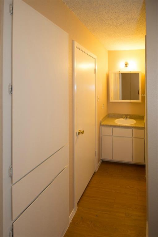 400 West 34th Street, Unit 102 Austin, TX 78705 - Photo 7 of 10 a bathroom with a sink a mirror and a bathtub