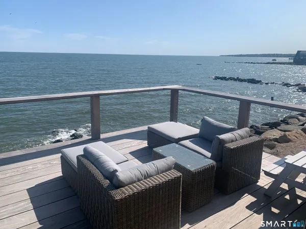 a terrace view with seating space