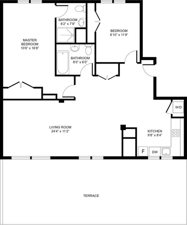 $3,949 | 524 Ocean View Avenue, Unit 3PH | Brighton Beach