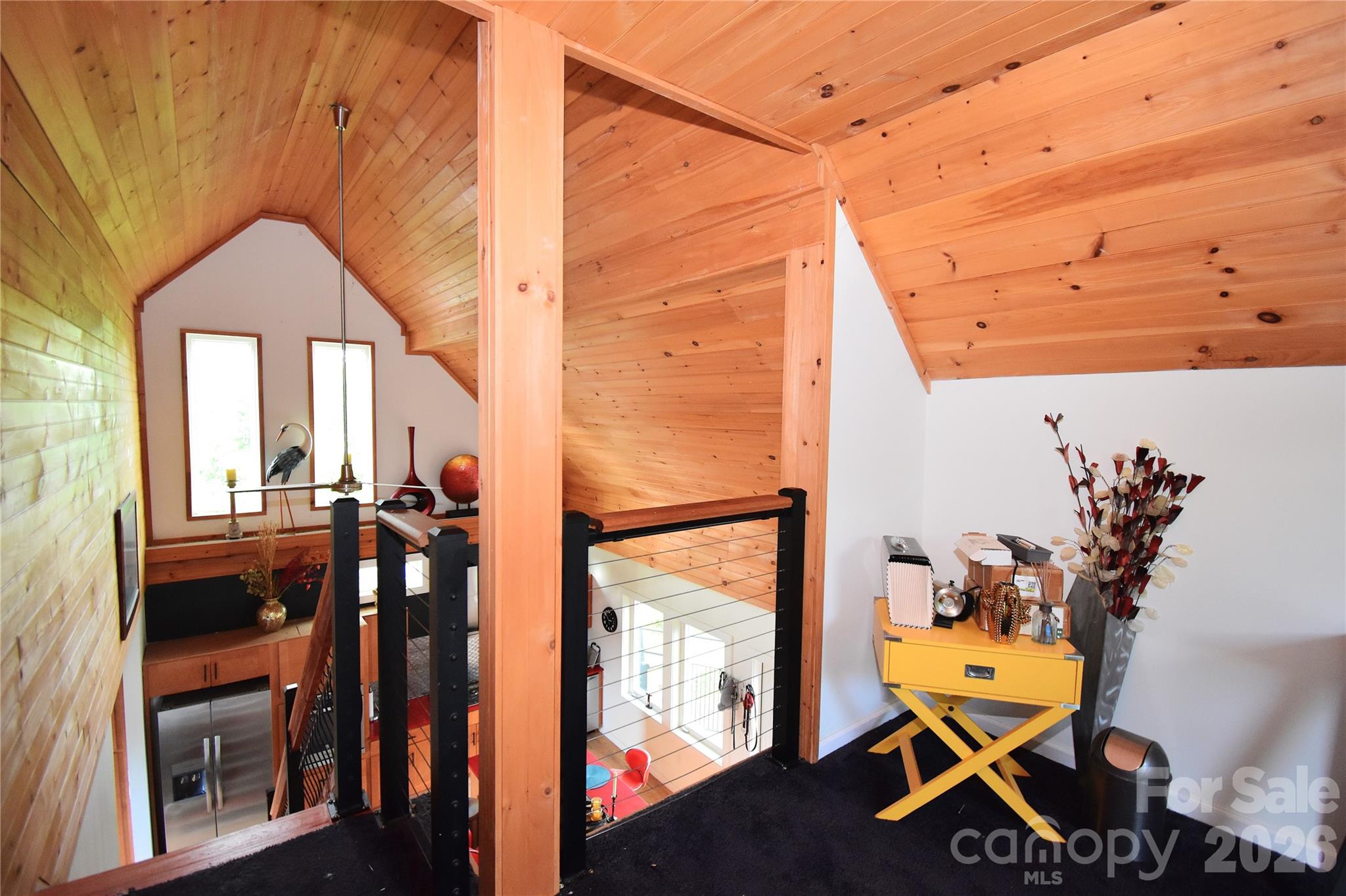 6 Belvedere Road Asheville, NC 28803 - Photo 15 of 33 a view of a balcony with furniture and wooden floor