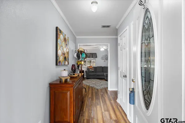 a very nice looking room with a large window