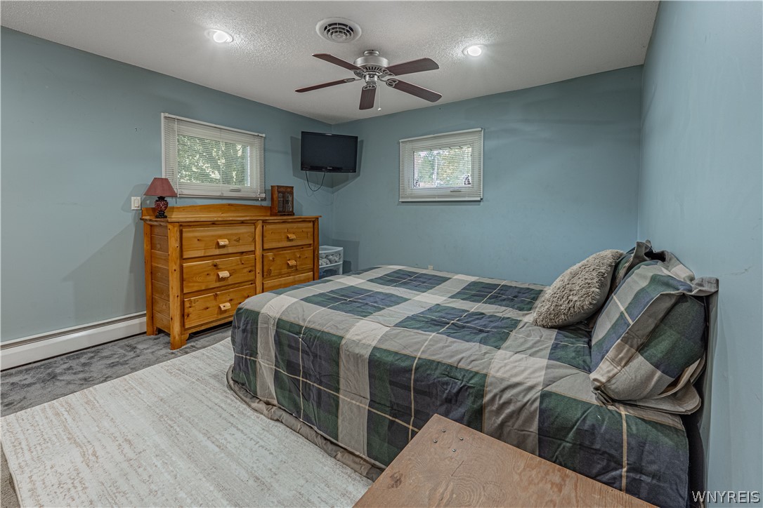 6775 Bear Ridge Road Pendleton, NY 14094 - Photo 21 of 48 Plush carpeting and natural light from dual windows define this comfortable bedroom.