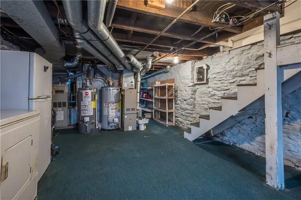 a view of storage and utility room