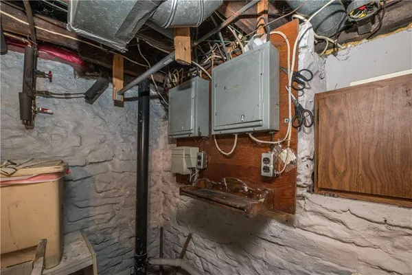 a view of a storage room