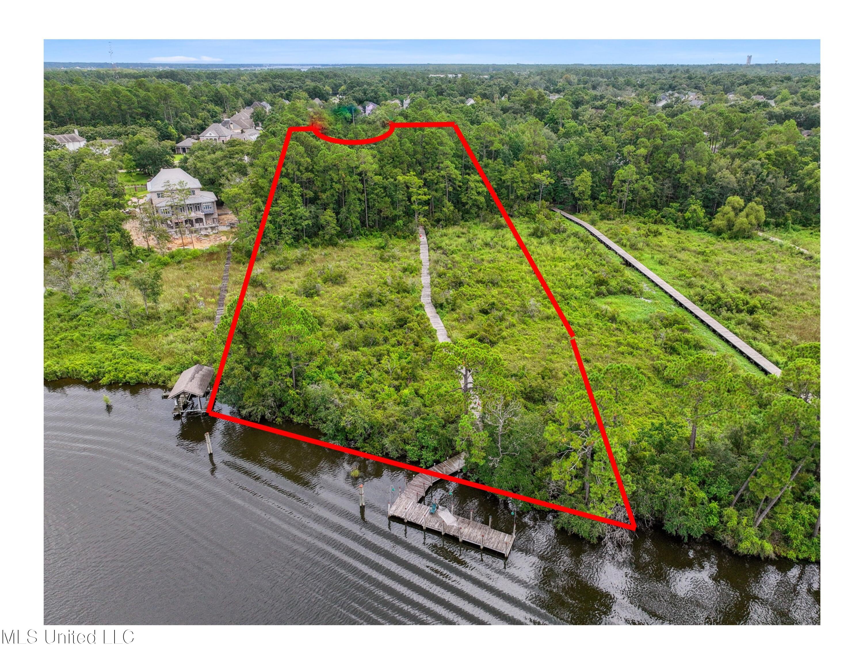 9177 Ridge Road Gulfport, MS 39503 - Photo 3 of 56 9177 Ridge Road Aerial with Approx. Boun