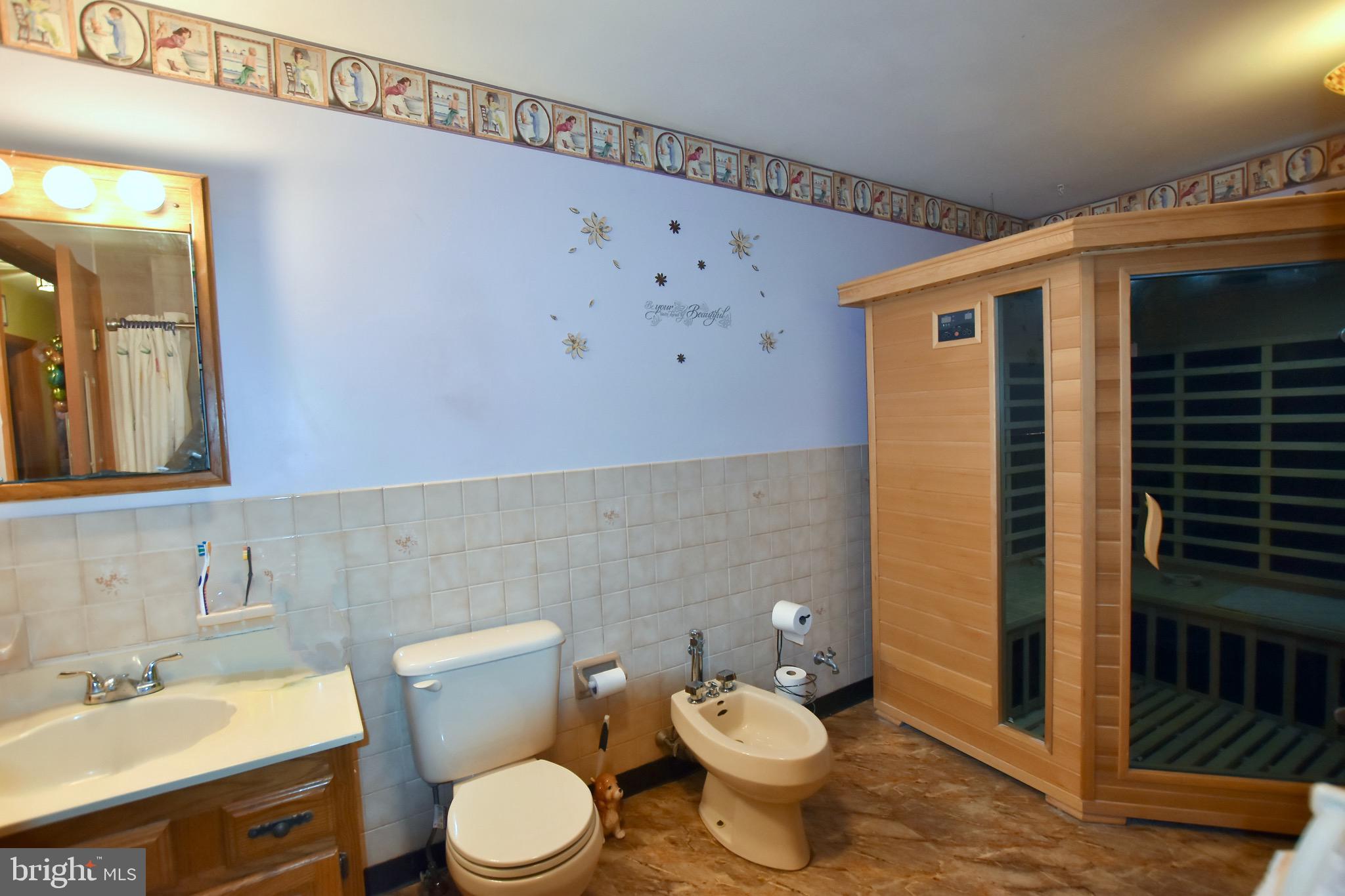 109 Hunter Drive Newfield, NJ 08344 - Photo 21 of 36 Main Bathroom with Bidet and two person Dry Sauna