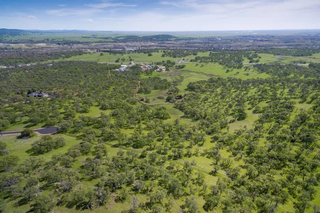 a view of a lush green field