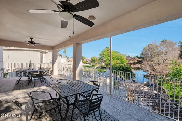 a outdoor space with furniture