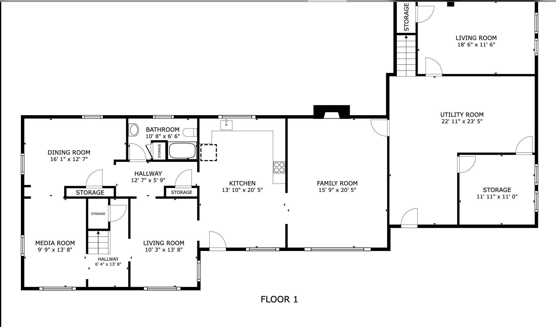 117 Blackstrap Road Falmouth, ME 04105 - Photo 35 of 36 Floor Plan 1st Floor