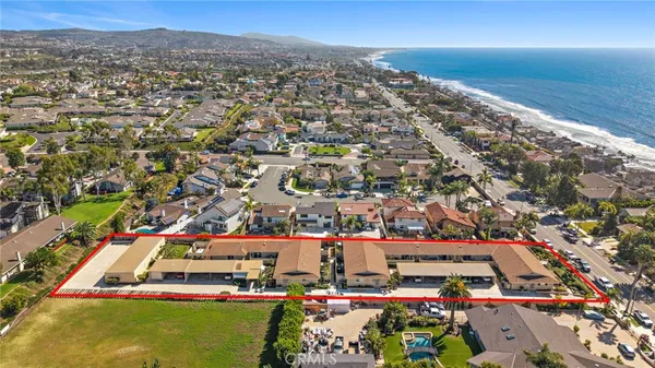 an aerial view of a city