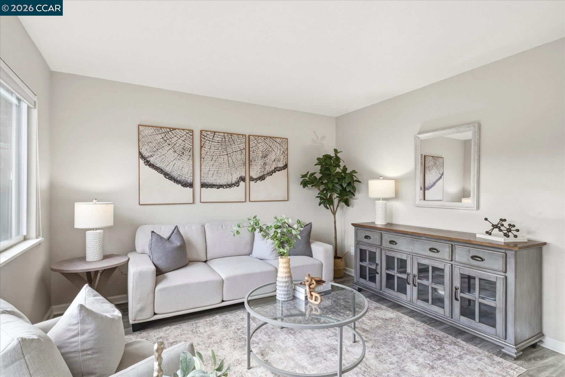 115 Cardoza Hercules, CA 94547 - Photo 19 of 35 a living room with furniture and a flat screen tv