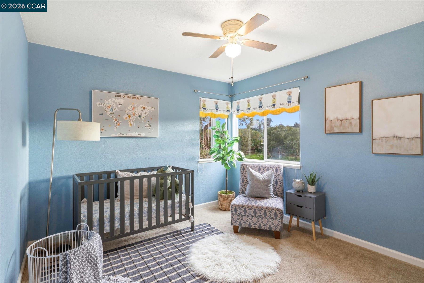 115 Cardoza Hercules, CA 94547 - Photo 26 of 35 a bedroom with a bed and a couch