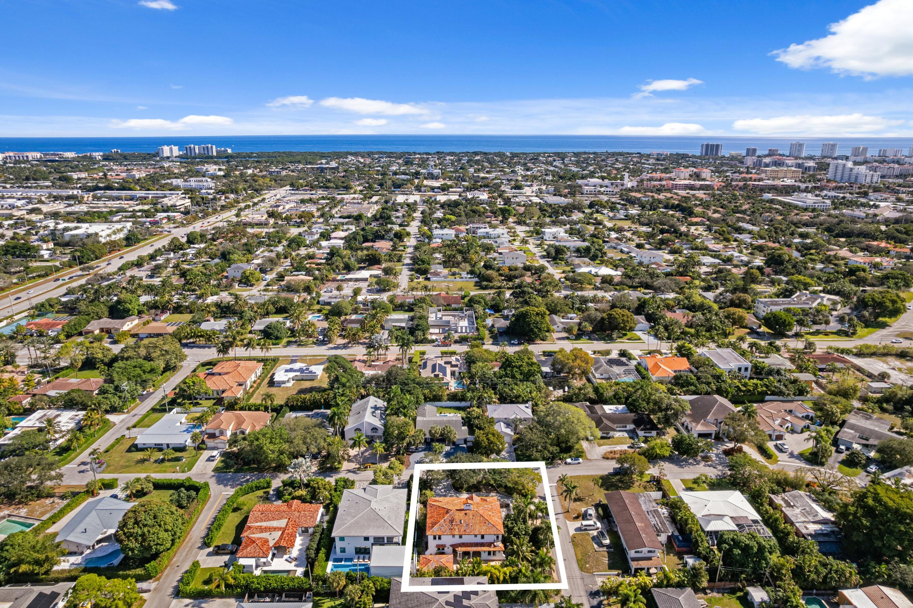 901 Northwest 4th Court Boca Raton, FL 33432 - Photo 4 of 48 Aerial Ocean View