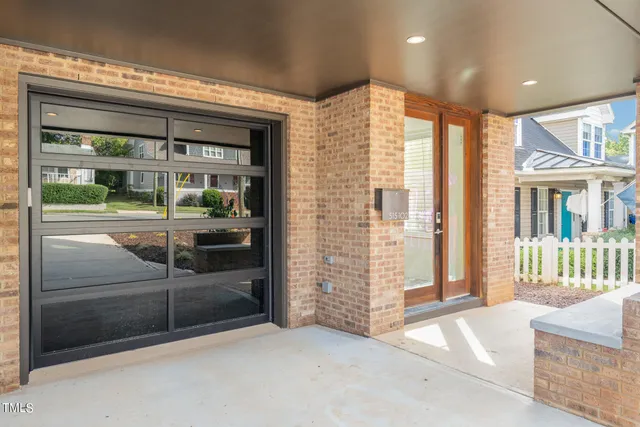 a view of a entryway door of the building
